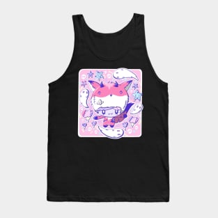 Cute zombie devil fox bubble head cutie Tank Top